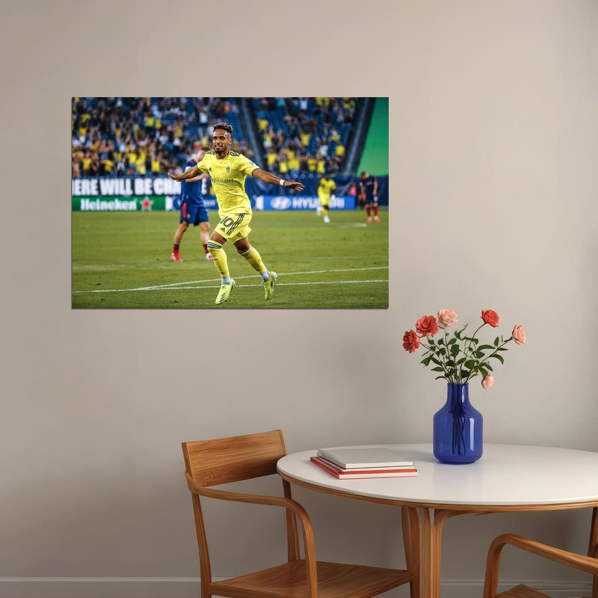 Hany Mukhtar USA Soccer Poster Famous Football Superstar Motivational Sports Print