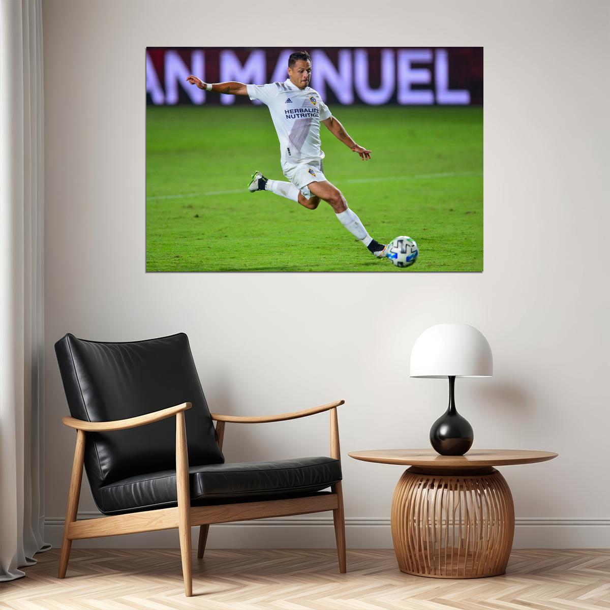 Chicharito USA Soccer Poster Famous Football Superstar Motivational Sports Print