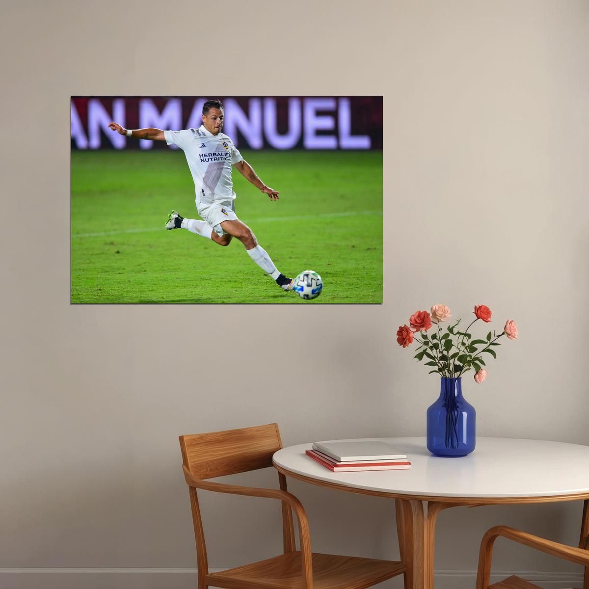 Chicharito USA Soccer Poster Famous Football Superstar Motivational Sports Print