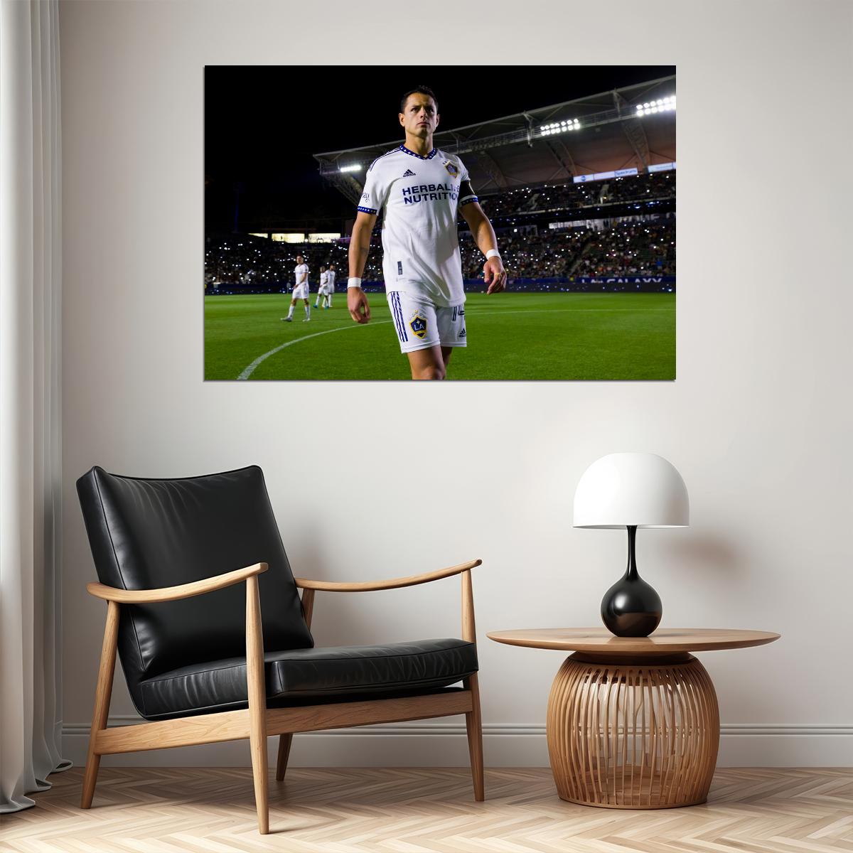 Chicharito USA Soccer Poster Famous Football Superstar Motivational Sports Print