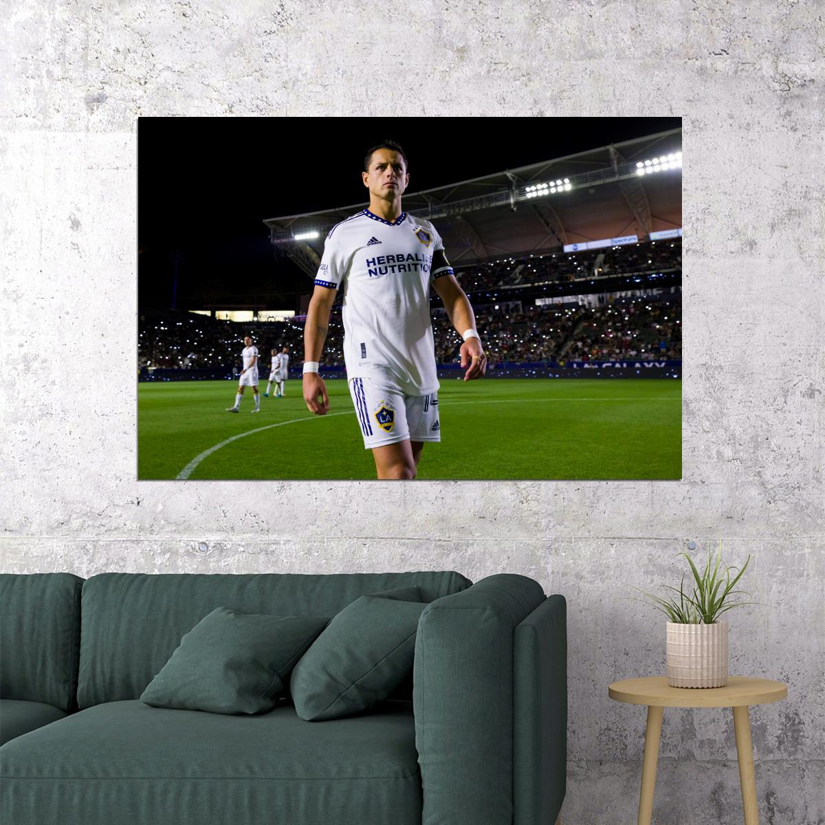 Chicharito USA Soccer Poster Famous Football Superstar Motivational Sports Print