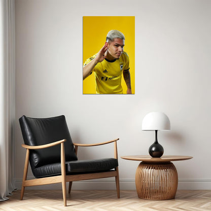 Cucho Hernandez USA Soccer Poster Famous Football Superstar Motivational Sports Print