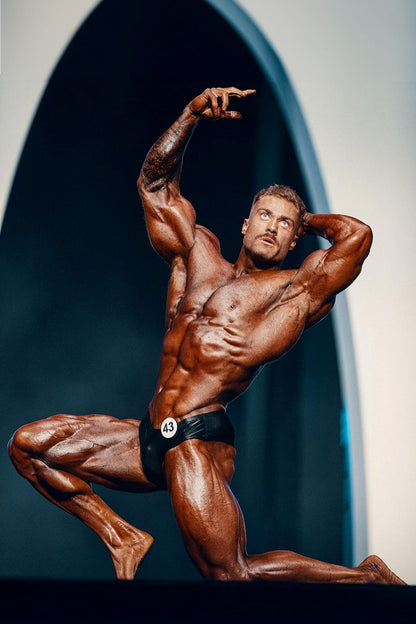 Chris Bumstead Olympia Pose Famous Bodybuilder Poster Bodybuilding Workout HD Photo Print