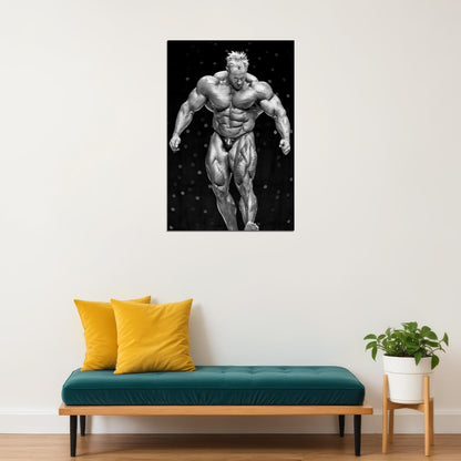 Jay Cutler Olympia Black And White Famous Bodybuilder Poster Bodybuilding Workout HD Photo Print