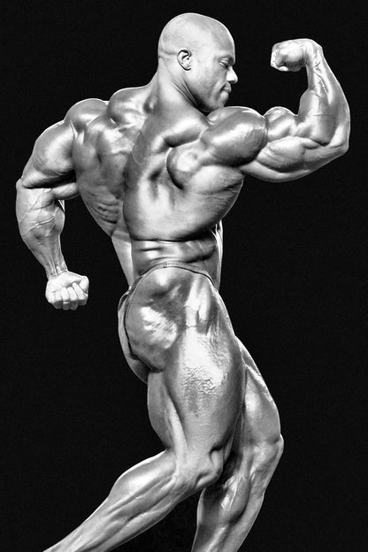 Phil Heath Black And White Pose Famous Bodybuilder Poster Bodybuilding Workout HD Photo Print