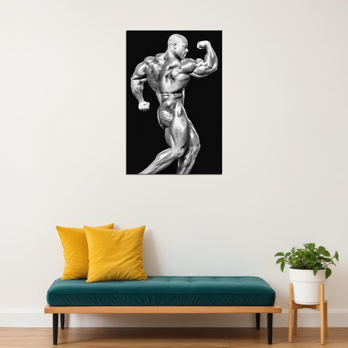 Phil Heath Black And White Pose Famous Bodybuilder Poster Bodybuilding Workout HD Photo Print