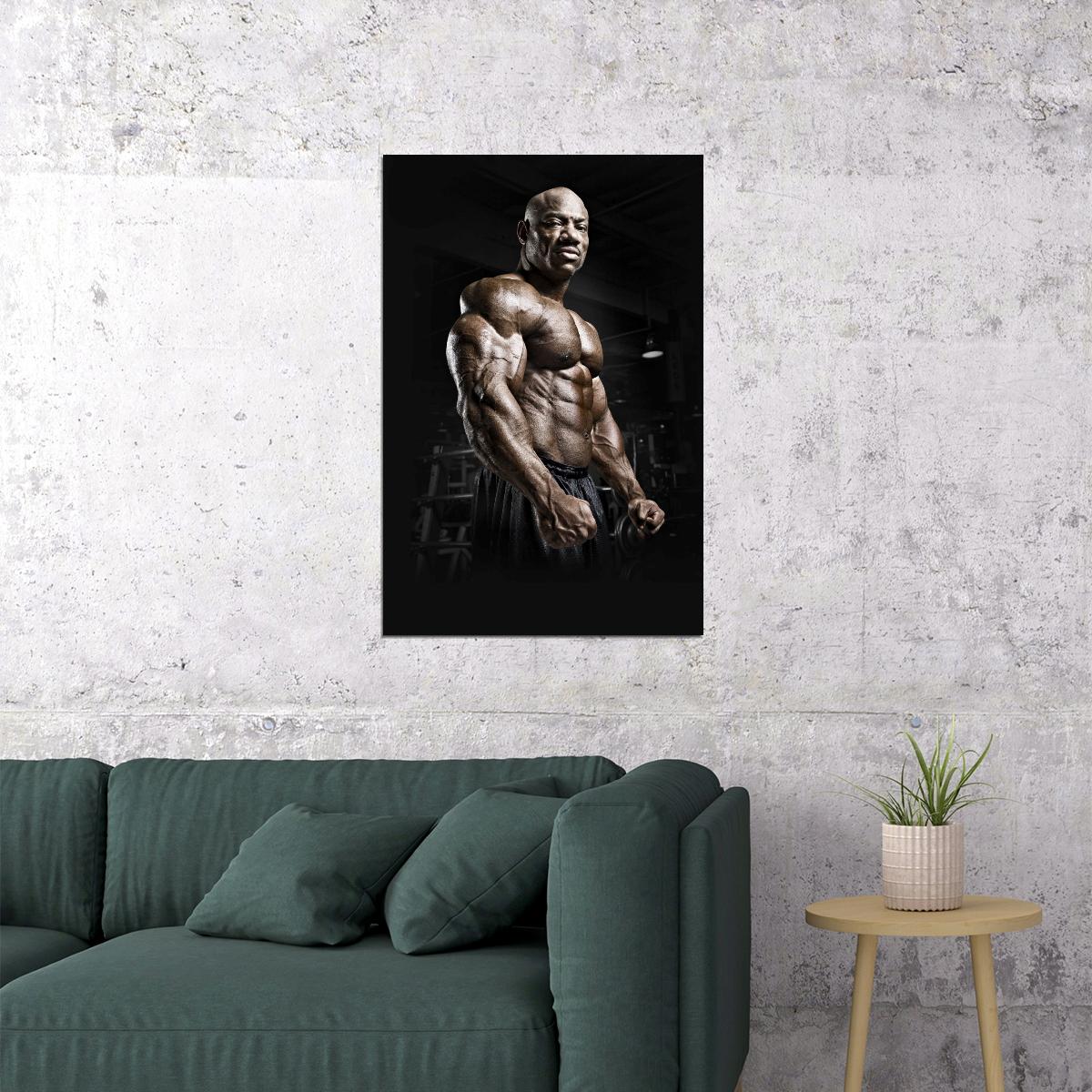 Dexter Jackson Famous Bodybuilder Poster Bodybuilding Workout HD Photo Print