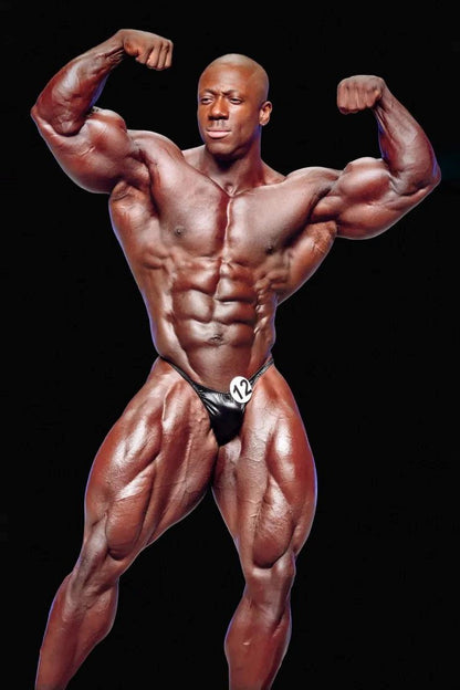 Shawn Rhoden Posing Famous Bodybuilder Poster Bodybuilding Workout HD Photo Print