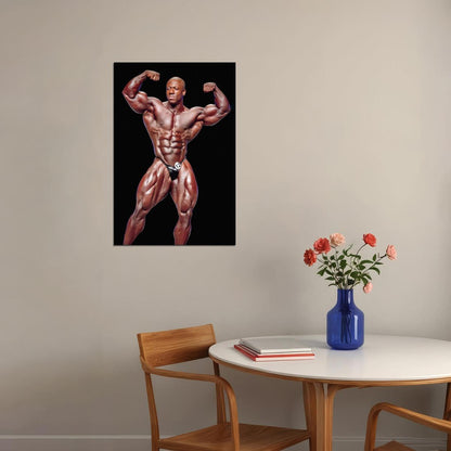 Shawn Rhoden Posing Famous Bodybuilder Poster Bodybuilding Workout HD Photo Print