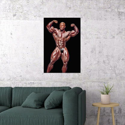 Shawn Rhoden Posing Famous Bodybuilder Poster Bodybuilding Workout HD Photo Print