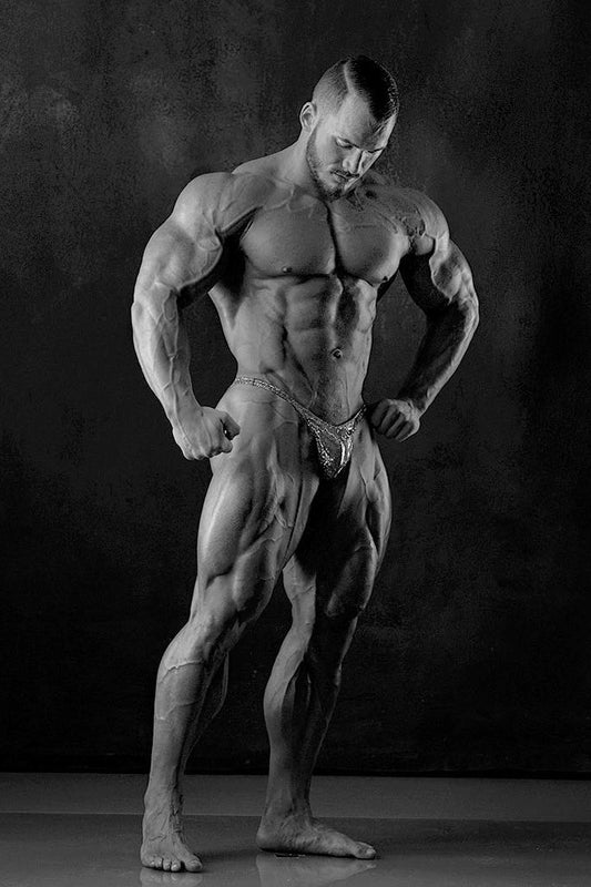 Hunter Labrada Black And White Famous Bodybuilder Poster Bodybuilding Workout HD Photo Print