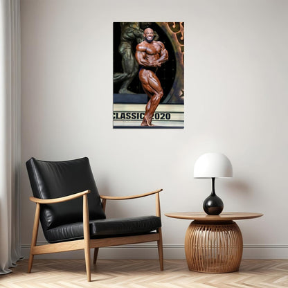 Sergio Oliva Jr. Olympia Pose Shot Famous Bodybuilder Poster Bodybuilding Workout HD Photo Print