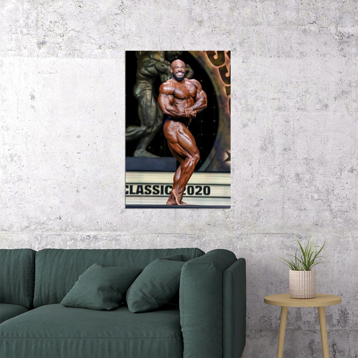 Sergio Oliva Jr. Olympia Pose Shot Famous Bodybuilder Poster Bodybuilding Workout HD Photo Print