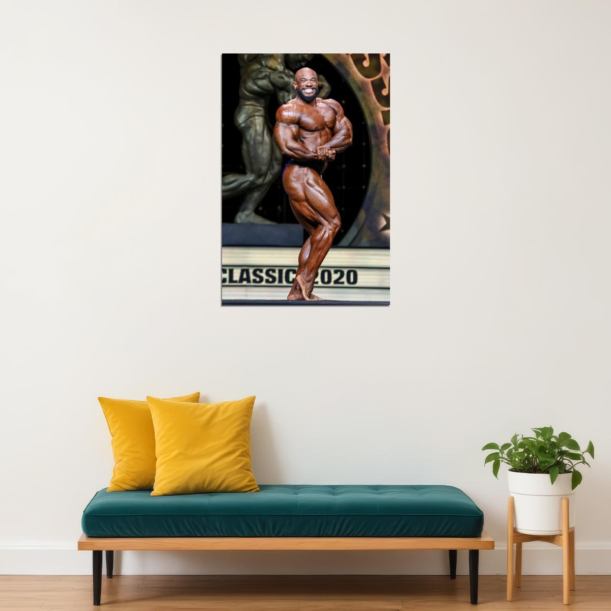 Sergio Oliva Jr. Olympia Pose Shot Famous Bodybuilder Poster Bodybuilding Workout HD Photo Print