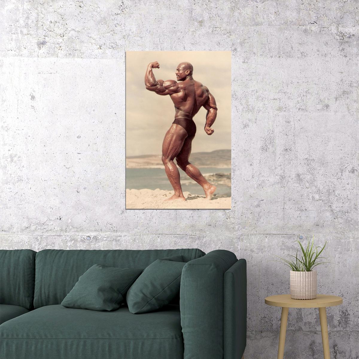 Sergio Oliva The Myth Bodybuilding Icon Poster Old School Mr Olympia Bodybuilding HD Photo Print