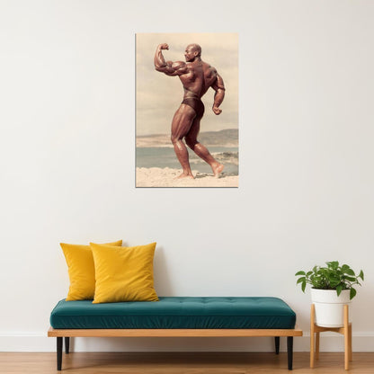 Sergio Oliva The Myth Bodybuilding Icon Poster Old School Mr Olympia Bodybuilding HD Photo Print