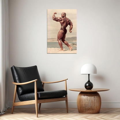 Sergio Oliva The Myth Bodybuilding Icon Poster Old School Mr Olympia Bodybuilding HD Photo Print