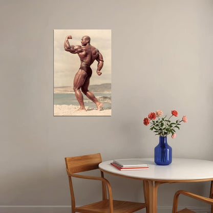 Sergio Oliva The Myth Bodybuilding Icon Poster Old School Mr Olympia Bodybuilding HD Photo Print