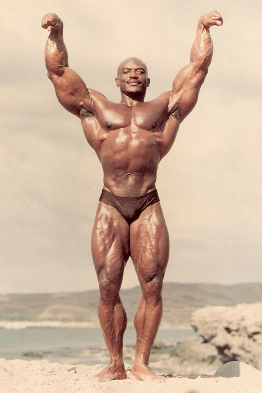 Sergio Oliva The Myth Bodybuilding Icon Poster Victory Pose Mr Olympia Bodybuilding HD Photo Print