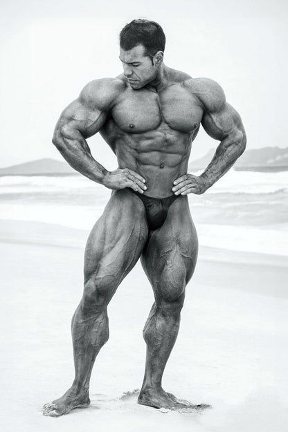 Steve Kuclo Black And White Famous Bodybuilder Poster Bodybuilding Workout HD Photo Print