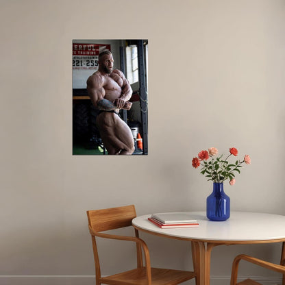 Iain Valliere Gym Shot Famous Bodybuilder Poster Bodybuilding Workout HD Photo Print