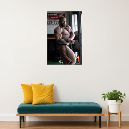 Iain Valliere Gym Shot Famous Bodybuilder Poster Bodybuilding Workout HD Photo Print