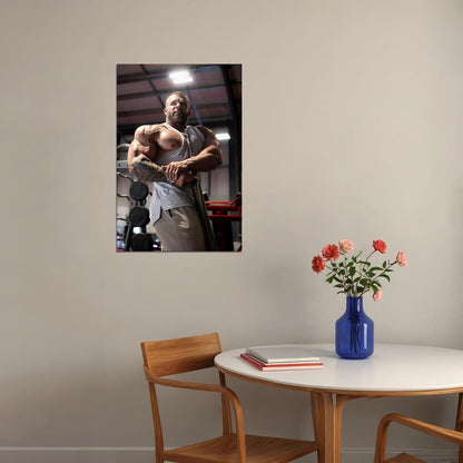 Iain Valliere Gym Shot Famous Bodybuilder Poster Bodybuilding Workout HD Photo Print