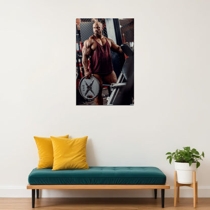 James Hollingshead Gym Shot Famous Bodybuilder Poster Bodybuilding Workout HD Photo Print