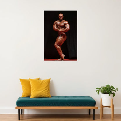 James Hollingshead Olympia Pose Famous Bodybuilder Poster Bodybuilding Workout HD Photo Print