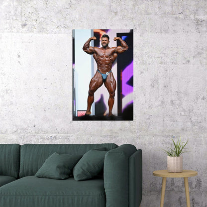 Regan Grimes Olympia Shot Famous Bodybuilder Poster Bodybuilding Workout HD Photo Print