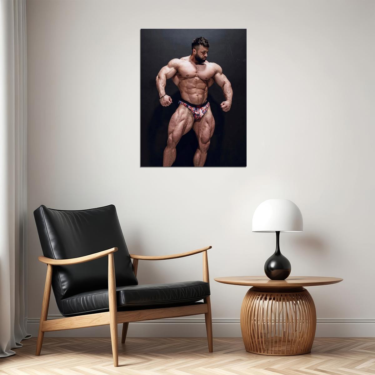 Regan Grimes Famous Bodybuilder Poster Bodybuilding Workout HD Photo Print