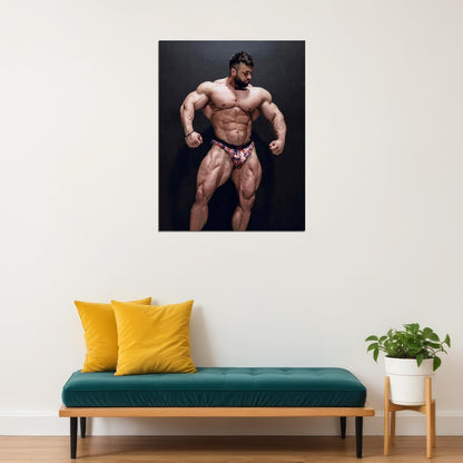 Regan Grimes Famous Bodybuilder Poster Bodybuilding Workout HD Photo Print