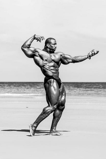 Cedric McMillan Black And White Famous Bodybuilder Poster Bodybuilding Workout HD Photo Print