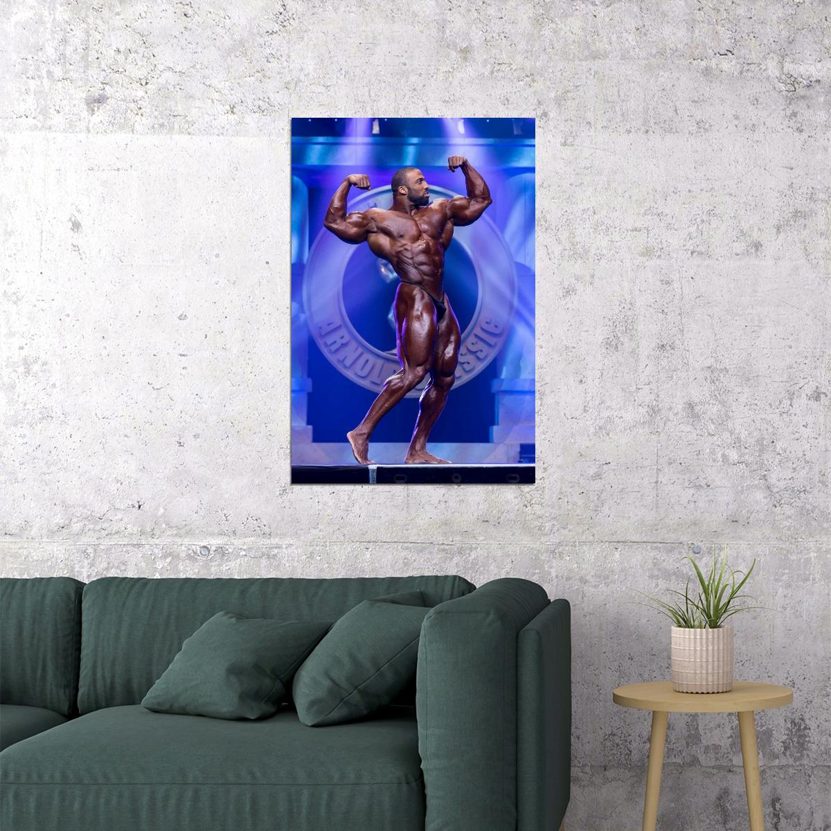 Cedric McMillan Olympia Shot Famous Bodybuilder Poster Bodybuilding Workout HD Photo Print