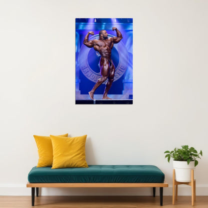 Cedric McMillan Olympia Shot Famous Bodybuilder Poster Bodybuilding Workout HD Photo Print