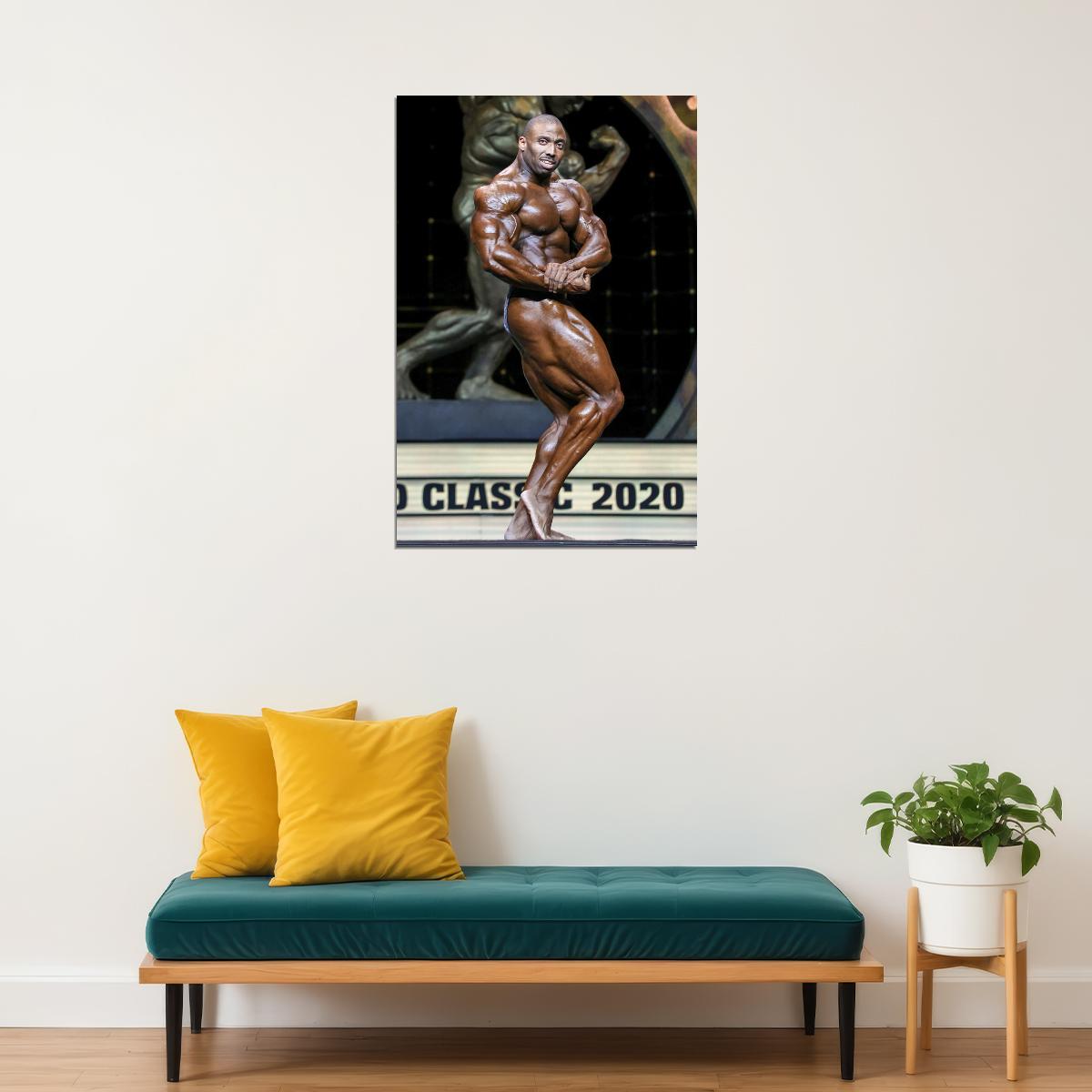 Cedric McMillan Olympia Shot Famous Bodybuilder Poster Bodybuilding Workout HD Photo Print