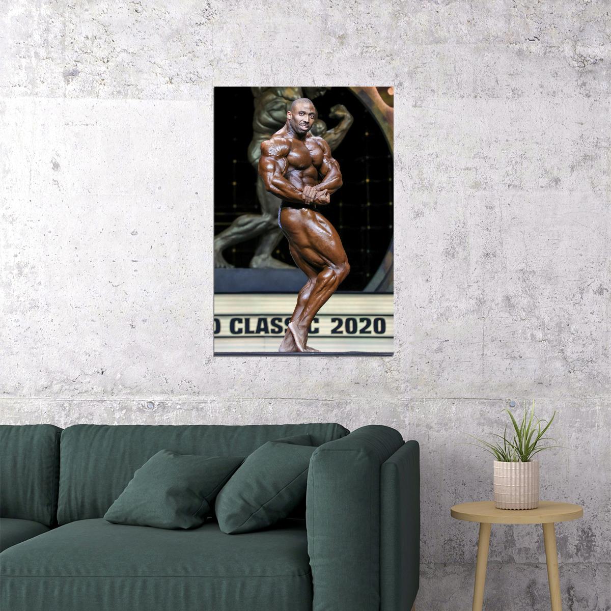 Cedric McMillan Olympia Shot Famous Bodybuilder Poster Bodybuilding Workout HD Photo Print