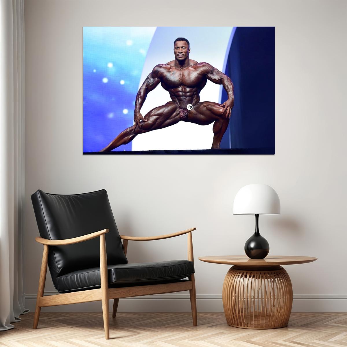 Patrick Moore Olympia Shot Famous Bodybuilder Poster Bodybuilding Workout HD Photo Print