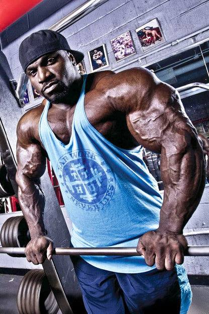 Akim Williams Gym Shot Famous Bodybuilder Poster Bodybuilding Workout HD Photo Print