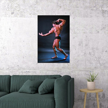 Arnold Schwarzenegger Old School Bodybuilding Icon Poster Famous Bodybuilder HD Photo Print
