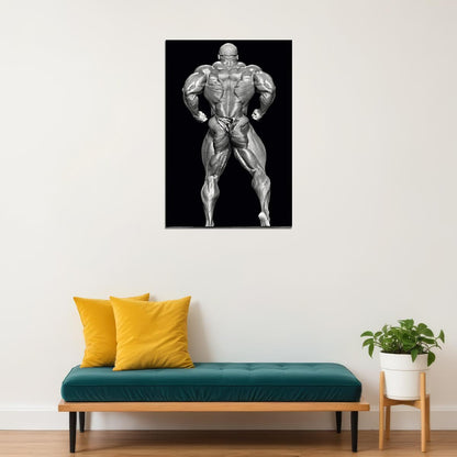 Ronnie Coleman Old School Bodybuilding Icon Poster Famous Bodybuilder HD Photo Print