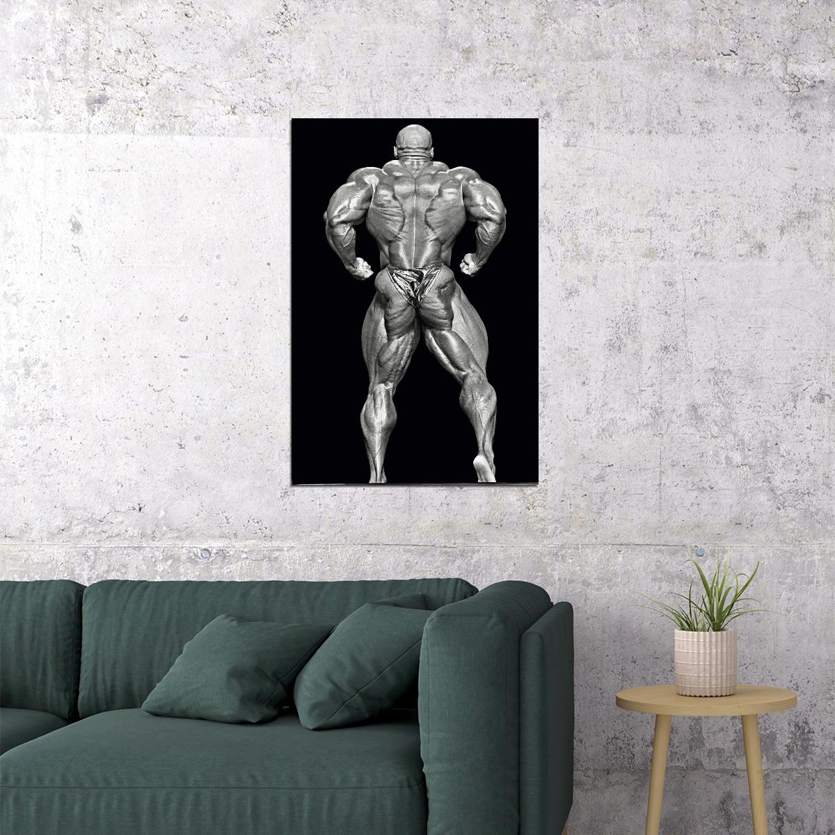 Ronnie Coleman Old School Bodybuilding Icon Poster Famous Bodybuilder HD Photo Print