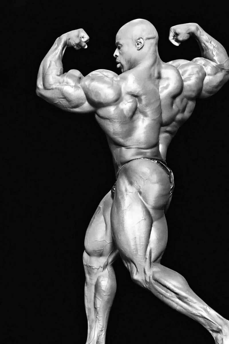 Ronnie Coleman Old School Bodybuilding Icon Poster Famous Bodybuilder HD Photo Print