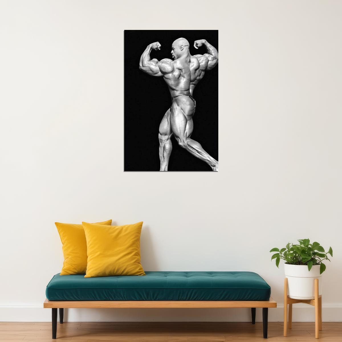 Ronnie Coleman Old School Bodybuilding Icon Poster Famous Bodybuilder HD Photo Print