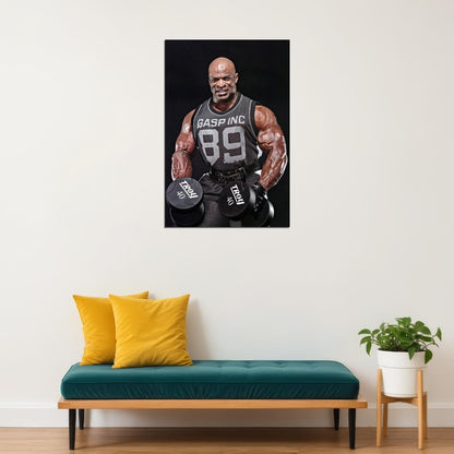 Ronnie Coleman Old School Bodybuilding Icon Poster Famous Bodybuilder HD Photo Print - xonomax