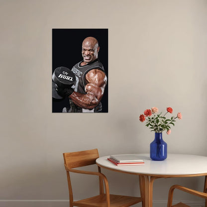 Ronnie Coleman Old School Bodybuilding Icon Poster Famous Bodybuilder HD Photo Print