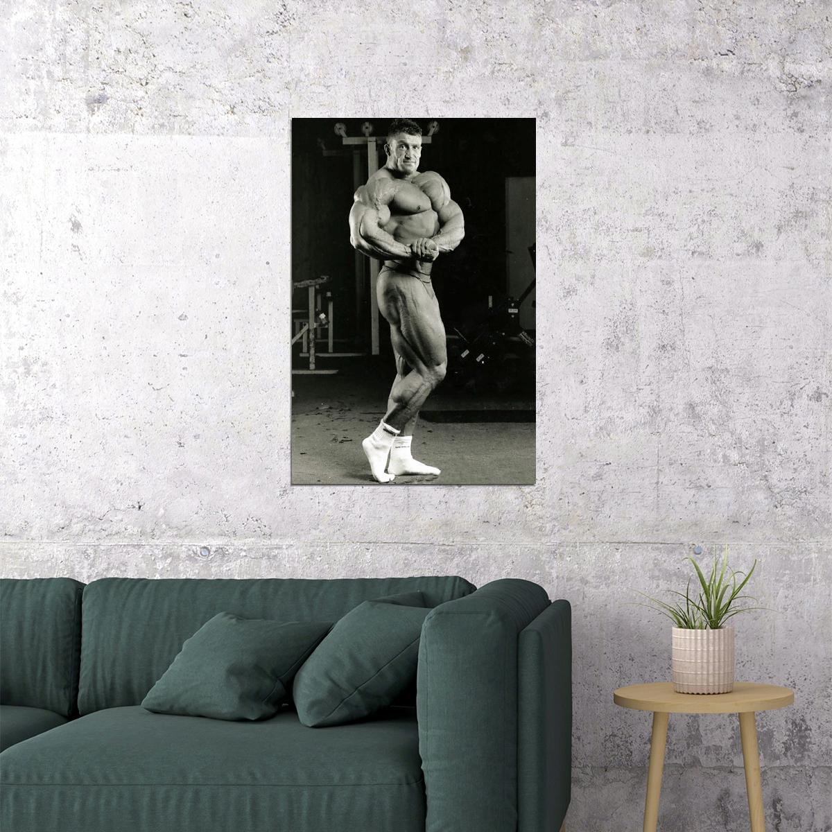 Dorian Yates Old School Bodybuilding Icon Poster Famous Bodybuilder HD Photo Print