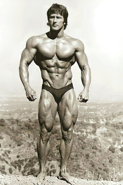 Frank Zane Old School Bodybuilding Icon Poster Famous Bodybuilder HD Photo Print