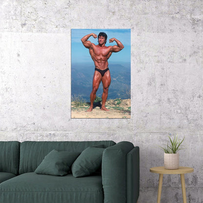 Frank Zane Old School Bodybuilding Icon Poster Famous Bodybuilder HD Photo Print