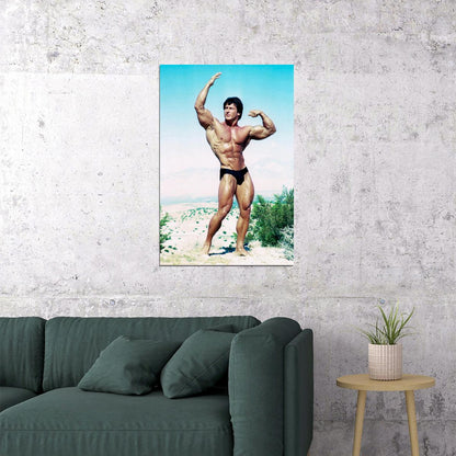 Frank Zane Old School Bodybuilding Icon Poster Famous Bodybuilder HD Photo Print